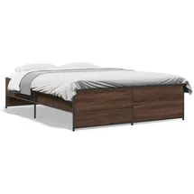 vidaXL Bettgestell 120 x 200 cm Braun