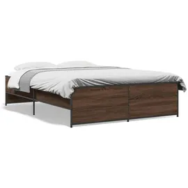 vidaXL Bettgestell 120 x 200 cm Braun