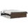 vidaXL Bettgestell 120 x 200 cm Braun