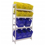 Simonrack Getränkekistenregal Simonbottle 4 8425437087882 weiß 100,0 x 30,0 x 200,0 cm