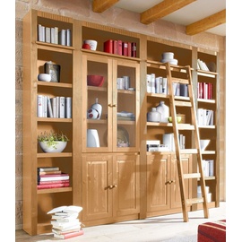 Home Affaire Bücherwand »Bergen«, aus massivem schönen Kiefernholz, Breite 255 cm,