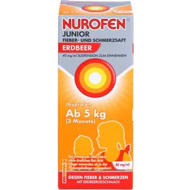 RECKITT Nurofen Junior Fieber- und Schmerzsaft Erdbeer 40 mg/ml 100 ml