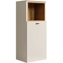 trendteam Sao Paulo Kommode 40 x 95 x 31 cm Beige/Evoke Eiche