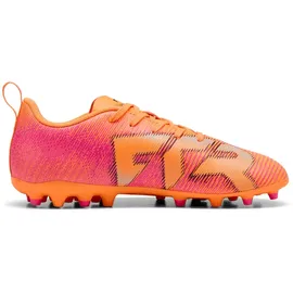 Puma Future 8 Play MG Kinder heat fire/puma black/ravish 37