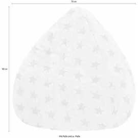 Sitting Point BeanBag Fluffy 70 x 90 cm türkis