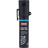 ABUS Trainingsspray zum Abwehrspray SDS80 Mini zur Tierabwehr – mit Jet-Sprühstrahl für bis zu 3 Meter Reichweite – passt in kleine Hand- und Jackentaschen