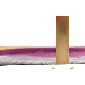 TOM TAILOR Webteppich, Mehrfarbig, Violett, Textil, Abstraktes, rechteckig, 160x230 cm, Teppiche , rosa/pink , Synthetische Fasern , Maße B: 160 H: 0,5