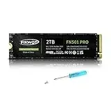 Fikwot FN501 Pro 2TB NVMe SSD - M.2 2280 PCIe Gen3 x4 Internes Solid State Drive mit Graphene Kühlaufkleber, Bis zu 3500 MB/s, SLC Cache 3D NAND TLC, Kompatibel mit Laptop & PC Desktop