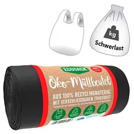 ecosack® Öko-Schwerlastsäcke 60,0 l schwarz 20 μm, 14 St.