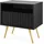 Selsey Nachtschrank Bello 40 x 40 x 50 cm Schwarz
