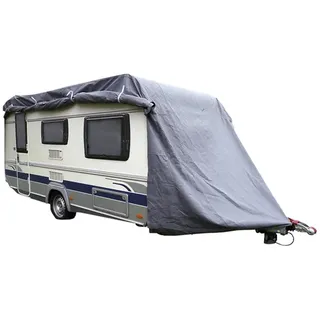 Greenyard Abdeckplane für Wohnwagen M 550 x 250 x 220 cm Grau