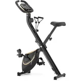 gymtek Gymtek® Klappbar Magnetischer Heimtrainer Fahrrad für Zuhause bis 120kg, Hometrainer Fahrrad 8 Widerstandsstufen, 4kg Schwungmasse, Ergometer Heimtrainer mit LCD Display