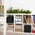 Intirilife 6x faltbare Aufbewahrungs-Stoffbox in Schwarz - 26.7 x 26.7 x 28 cm - Multifunktionale Sammelbox zum Kombinieren mit Schränken oder