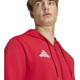 adidas Entrada 26 Full Zip Hoodie Team Power red 2/White, S
