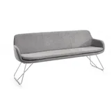 Musterring Tavia, grau Textil, 3-Sitzer, 180x87x65 cm Stoffauswahl, Typenauswahl, mit Rückenlehne, in drei Ausführungen, Breite 180, 200 oder 220