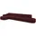 altdecor Ecksofa, Ottomane Links MARI-L3 - 413x171x79 cm bordeaux