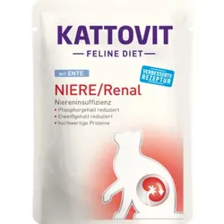 Katzen - Nassfutter KATTOVIT Feline Diet Niere/Renal Ente, 85 g