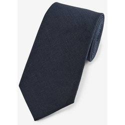 Next Krawatte Krawatte aus Leinen (1-St) blau