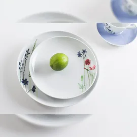 Kahla Five Senses Wildblume Kombiservice 12-tlg. blau/rot