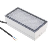 ledscom.de LED Pflasterstein Bodeneinbauleuchte CUS für außen, IP67, eckig, 20 x 10cm, 2,9 W, 228lm, kaltweiß, 230v, Outdoor, Terrasse, Gartenbeleuchtung, Bodeneinbauleuchte, Strom, Bodenlampe