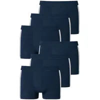 SCHIESSER Retro Boxer unifarben blau S 6er Pack