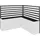 Biohort Rankgitter für L-Form Gr. L200/L2 x 1 Dunkelgrau-Metallic