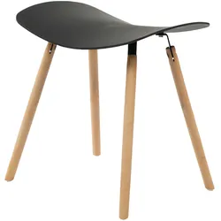 ITALIAN DESIGN Tower italienische Designbank schwarz 46,5x43,5x36 cm