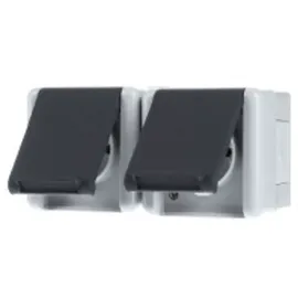 Jung Schuko-Steckdose 2-fach Grau