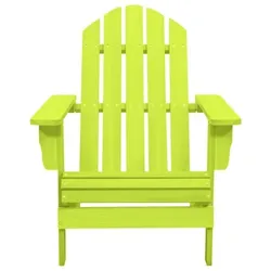 vidaXL Adirondack-Gartenstuhl Massivholz Tanne Grün