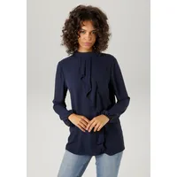 Aniston CASUAL Langarmbluse mit kleinem Volant im Vorderteil, Gr.