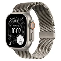 Apple Watch Ultra 3 GPS + Cellular 49 mm Titangehäuse Natur Milanese Loop Natur S
