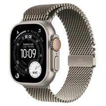 Apple Watch Ultra 3 GPS + Cellular 49 mm Titangehäuse Natur Milanese Loop Natur S