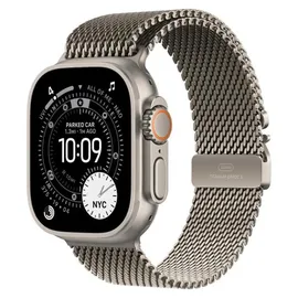 Apple Watch Ultra 3 GPS + Cellular 49 mm Titangehäuse Natur Milanese Loop Natur S