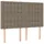 vidaXL Boxspringbett mit Matratze Taupe 140x200 cm Stoff