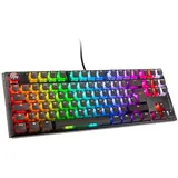 Ducky One 3 Aura Black, TKL Tastatur, RGB, MX RGB BROWN, USB, DE (DKON2187ST-BDEPDABAAAC1)