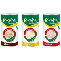 Yokebe Protein-Diätshake-Pulver Schoko/Vanille/Erdbeer Pulver 500 g