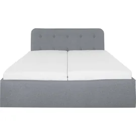 Westfalia Schlafkomfort Polsterbett "Rostock", grau (mittelgrau), L:210cm, Bezug 100% Polyurethan, Polsterung: Polsterwatte, Material Gestell: gepolsterter Holzwerkstoff, WESTFALIA SCHLAFKOMFORT, Betten, Polsterbett, auch mit Stauraum und Kopfteilverstellung erhältlich