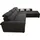 Jockenhöfer GRUPPE Landshut L-Form, 295x102x214 cm", Struktur Ottomane beidseitig Bettfunktion, grau/anthrazit