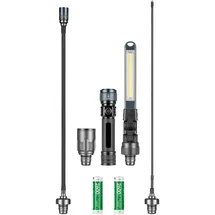 Lenalighting Arbeitslampen Satz mit 2 Akkus Multi Light LED mit verschiedene Adapter 2 x Akku