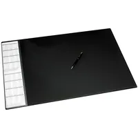Neutralware Schreibunterlage 68x44cm Seitentasche abwaschbar schwarz