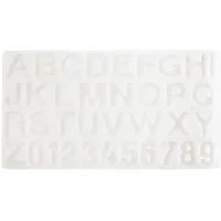 Rico Design Silikon Gießform Alphabet, je 4 cm Höhe