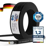 Solarkabel Verlängerung ANFIL 6mm2/10AWG Solarpanel Photovoltaik Verlängerungskabel Solar PV Kabel für Fachgerechter Solarsystem Einbau (40m Schwarz)