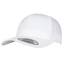 Flexfit 5-Panel Retro Trucker Cap weiß One Size