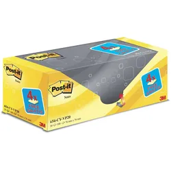 Post-it Haftnotiz Notes Promotion 76 x76mm 100 Blatt gelb VE=10x20 Blöcke