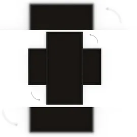 ALLboards Pinnwand, Korktafel in Schwarz, 80×40 cm, Holzrahmen – Schwarz lackiert