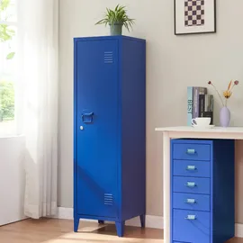 [en.casa] Einzelspind Kurikka 137 x 38 x 38 cm Blau