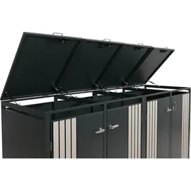 MCW Mülltonnenverkleidung O67 122 x 264 x 84 cm anthrazit