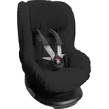 Dooky Uni Black Sitzbezug für Kindersitz universale Passform für viele gängige Modelle Altersgruppe 1+ - 18kg für 3 und 5 Punkt Gurtsystem, schwarz