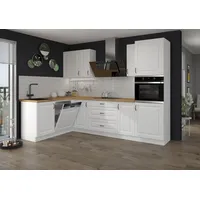 Küchen-Preisbombe Küchenzeile  170 x 285 cm Stilo Weiß