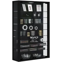 VCM Hängevitrine Vitrosa Mini 59 x 18 x 91 cm Schwarz